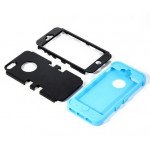Wholesale iPhone 5 5S Hard Hybrid Case (Black-Blue)